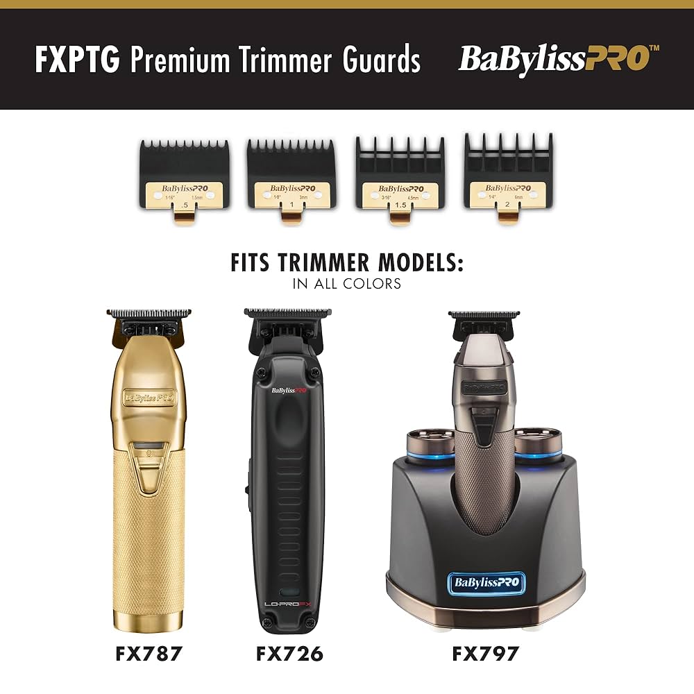 BaBylissPROBaByliss4Barbersプレミアムクリッパーガード Amazon.com: 8 Pack Premium Clipper Guards Fit for